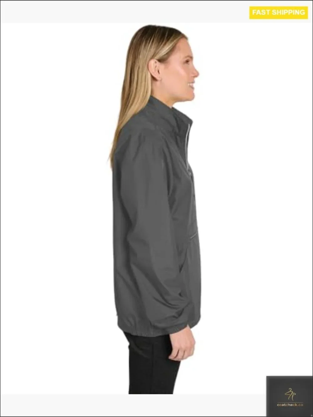 Half Zip Pullover Jacket Lightweight Water Resistant Unisex Relaxed Fit